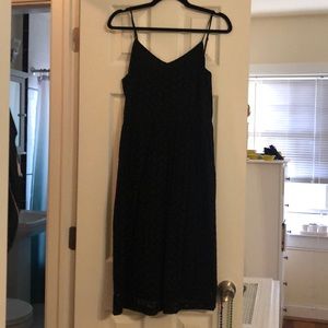 Black Eyelet Loft Dress